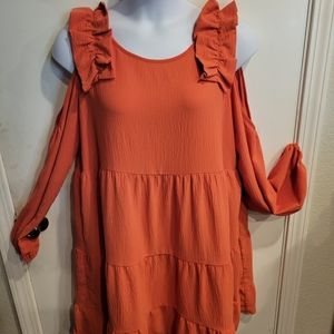 XL ODDY cold shoulder dress